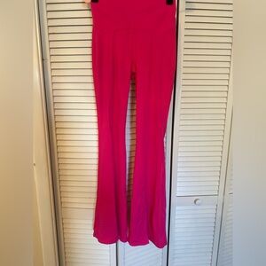Hot pink flare Leggings